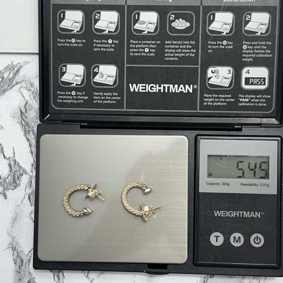 Lagos Sterling Silver Small Caviar Hoop Earrings w/ 14K Gold Posts, 5.45g - Picture 8 of 14